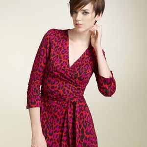 DVF Leopard Wrap Dress